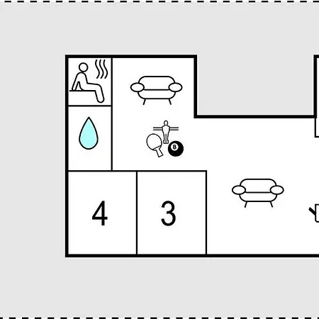 Casa de Férias In With Sauna Løkken